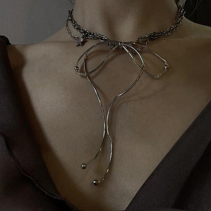 Metal Bow Choker