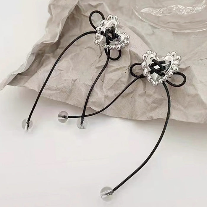 Bow Heart Earrings