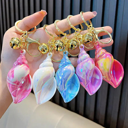 Iridescent Shiny Shell Keychain Accessory by The Kawaii Shoppu | The Kawaii Shoppu