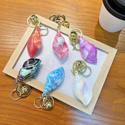 Iridescent Shiny Shell Keychain Accessory by The Kawaii Shoppu | The Kawaii Shoppu