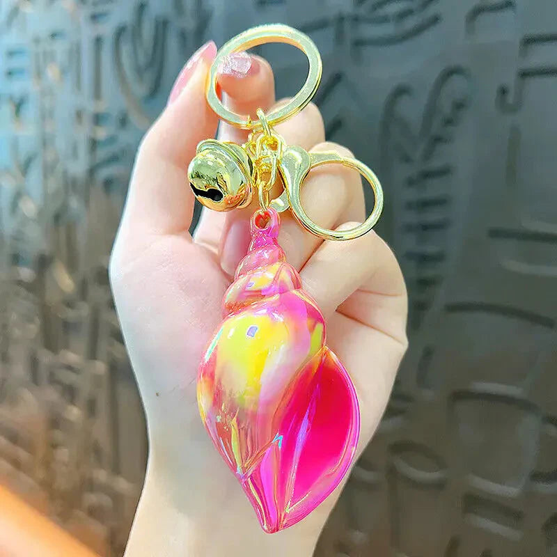 Iridescent Shiny Shell Keychain