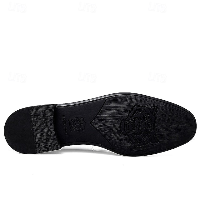 Faux Men's with - White Prom Loafers Shoes Leather Feather