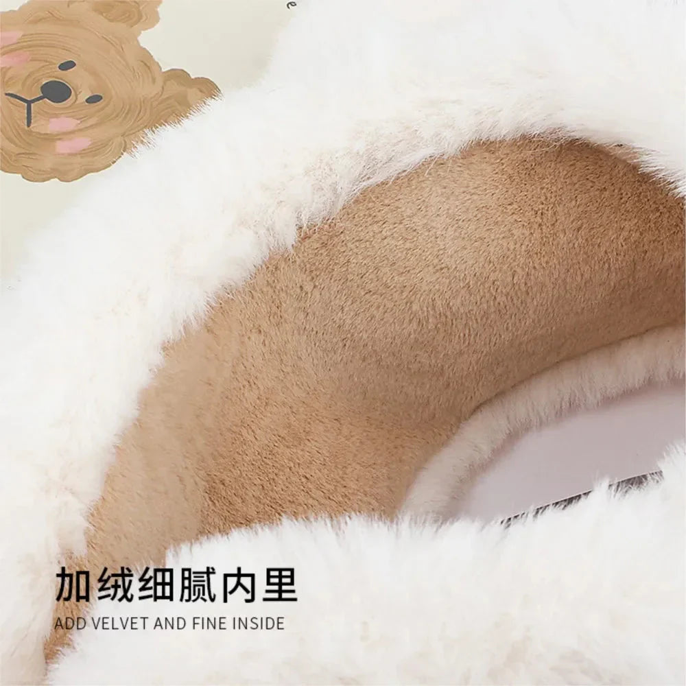 Kawaii Bear Ear Women's Winter Headband Ear Muffs