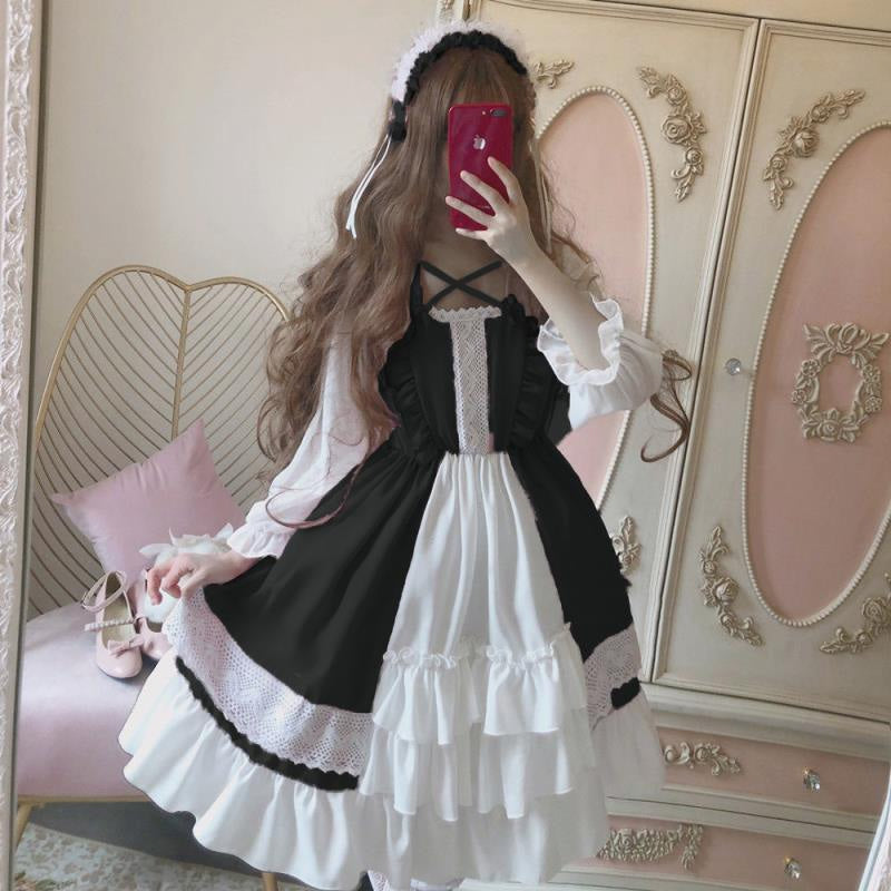 Elegant Victorian Maid Dress