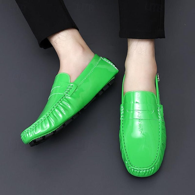 Penny Leather PU Slip-Ons Loafers Driving Men's