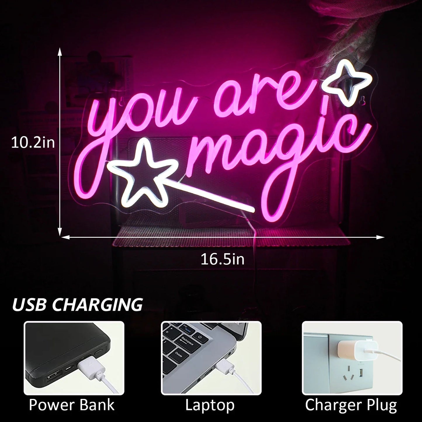 Magic Kawaii Letter LED Sign