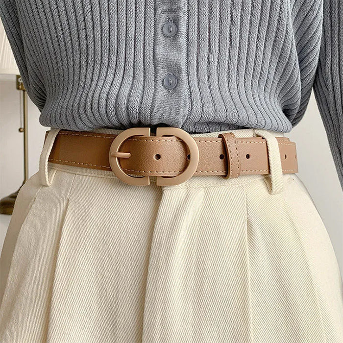 Casual Aesthetic Buckle Belt