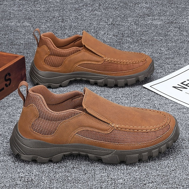 Maroon Design Men's with Perforated Stylish Sandals Slip-On