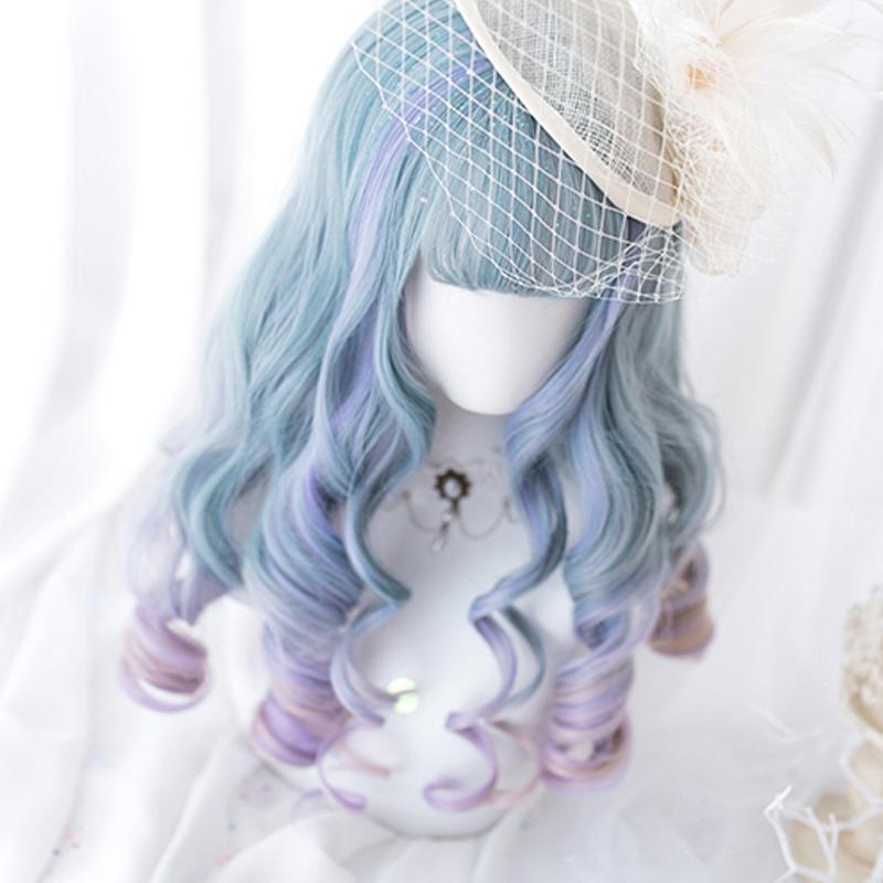 Sweet Gradient Color Long Curly Wig