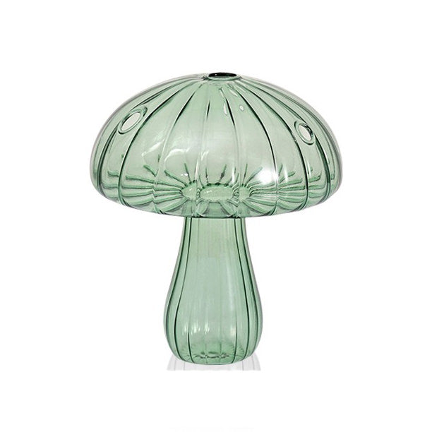 Charming Mushroom Glass Vase