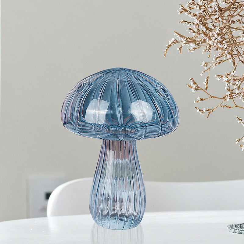 Charming Mushroom Glass Vase