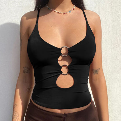 Sexy O-Ring Cutout Top