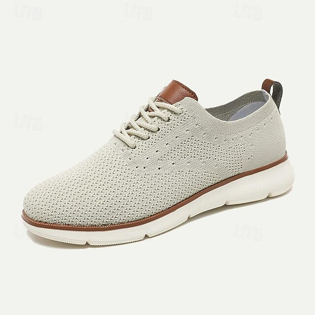 Lightweight Men's Breathable Casual Knit Sneakers -