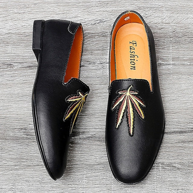 Faux Men's with - White Prom Loafers Shoes Leather Feather