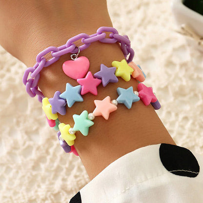 Sweet Color Star Bracelet