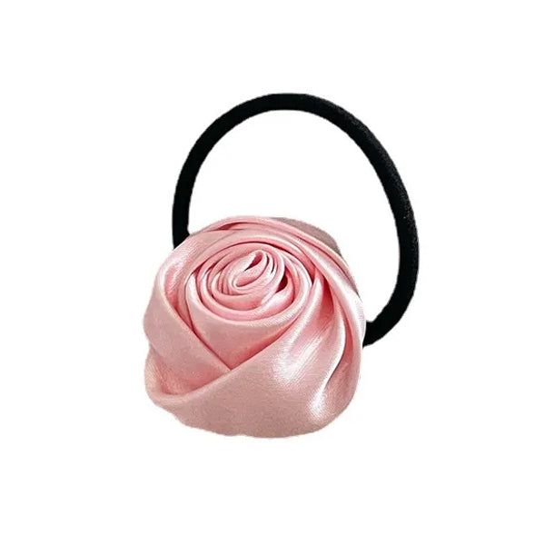 Pink Rose Scrunchie