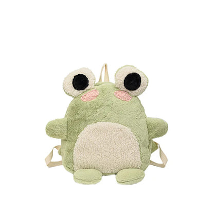 Green Plush Froggy Backpack