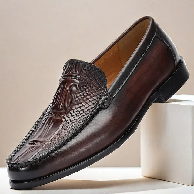 Boots Fleece Slip-Ons Winter Loafers PU lined Men's