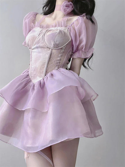 Purple ethereal fairy dress - dress - ethereal - fairycore - kawaii - lolita