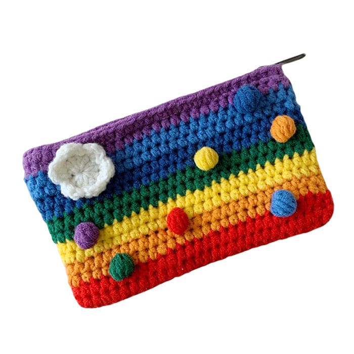 Rainbow Knitted Bag - Standart / Rainbow - Handbags