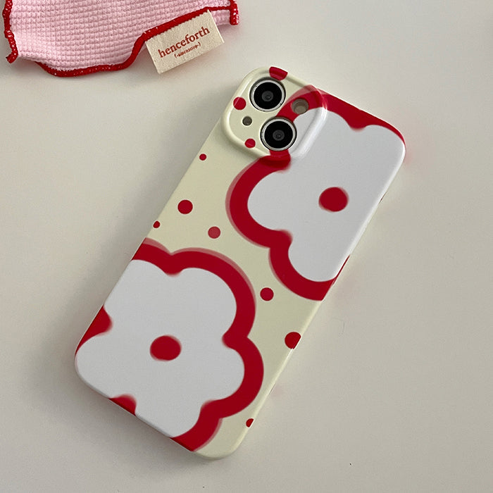 Red Flowers iPhone Case