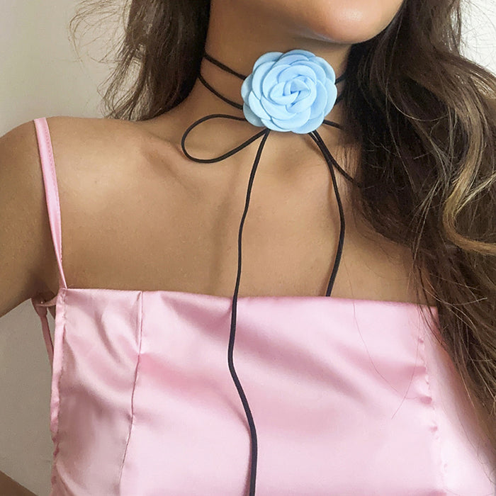 Classy Rose Choker Necklace