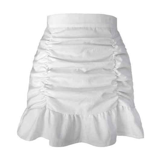 Soft Ruffle Mini Skirt