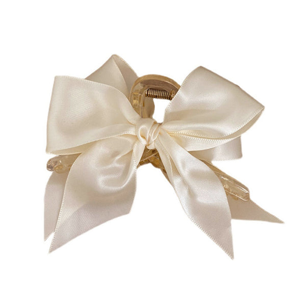 Satin Bow Hair Claw