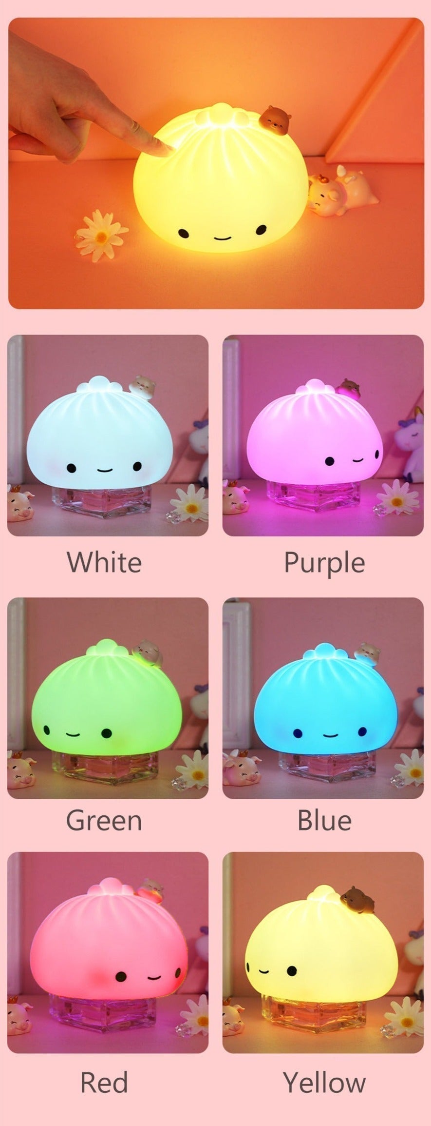 Kawaii Smol Dumpling Lamp