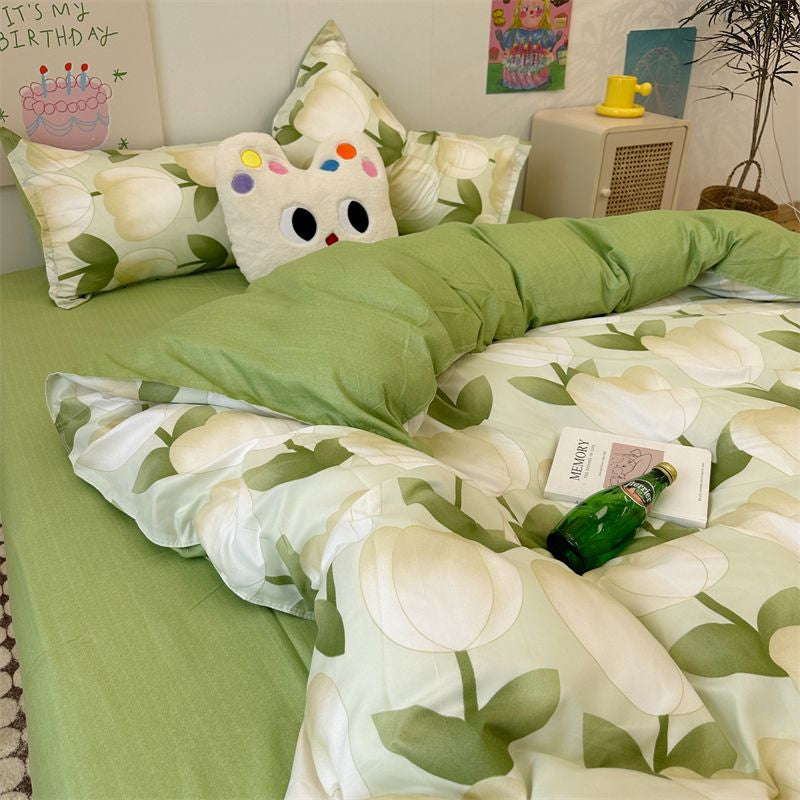 Spring floral bedding sets - bedding - set - bows - comforter - floral