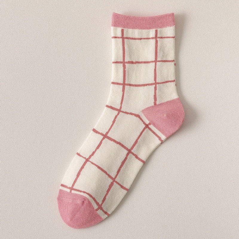 Spring Pink Floral Socks