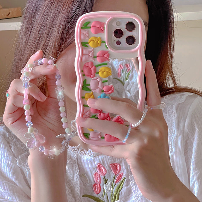 Pink Flowers iPhone Case