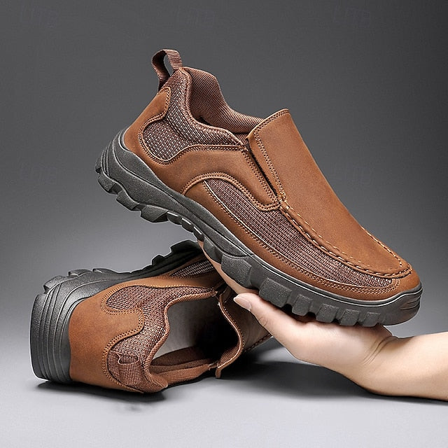 Maroon Design Men's with Perforated Stylish Sandals Slip-On