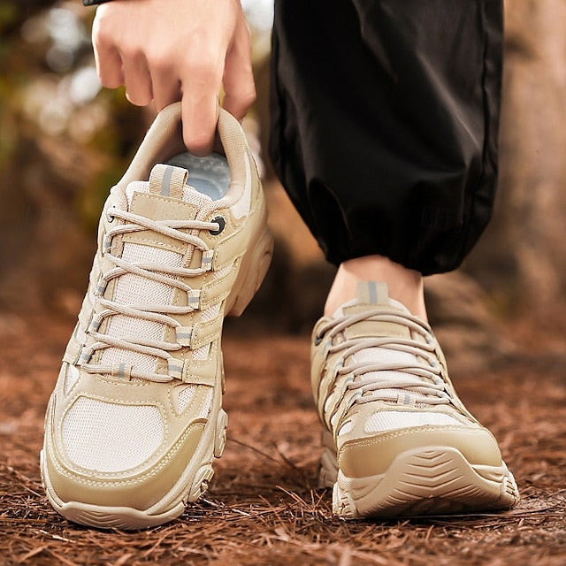 Beige Hiking - Men's Lightweight Outdoor Sneakers