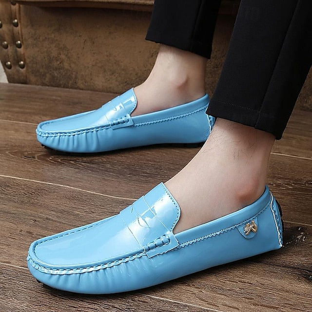 Penny Leather PU Slip-Ons Loafers Driving Men's