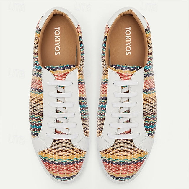 Men's Trendy – Woven Nylon Knit Sneakers Multicolor
