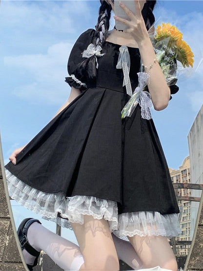 Gothic Black Sweet Dress