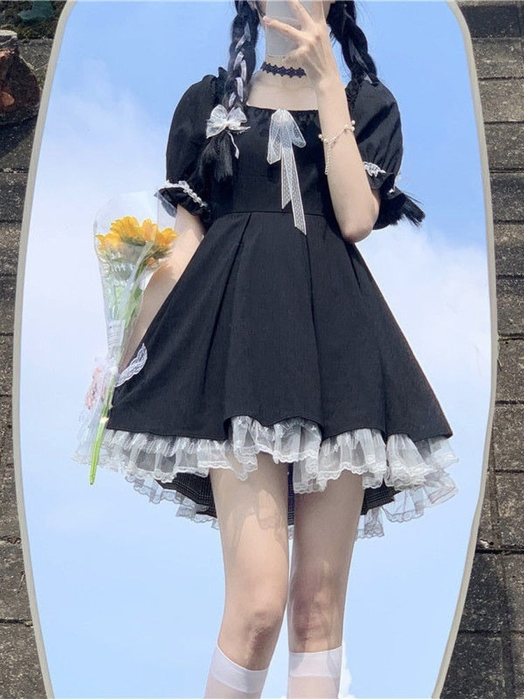 Gothic Black Sweet Dress