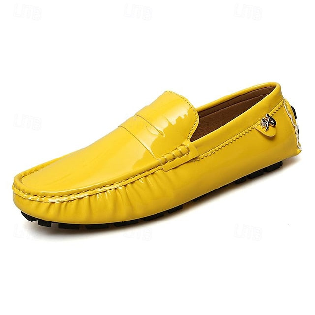 Penny Leather PU Slip-Ons Loafers Driving Men's
