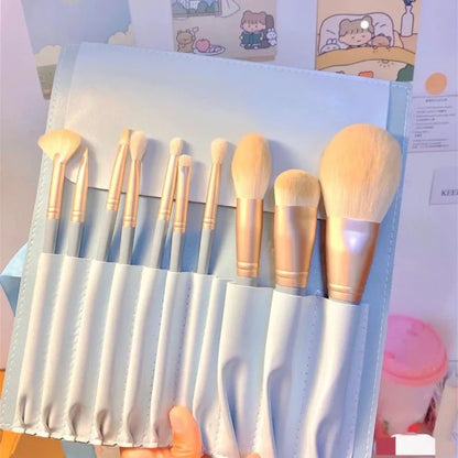 Full Set Of 10 Soft Makeup Brushes MK Kawaii Store