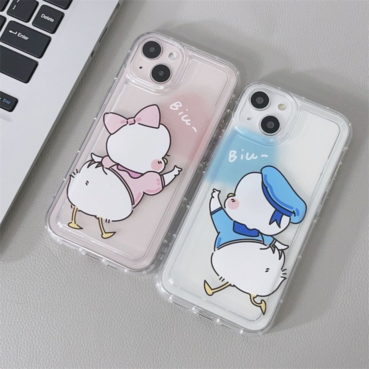 Cute Cartoon Duck Matching Phone Case Susan