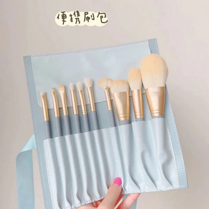 Full Set Of 10 Soft Makeup Brushes MK Kawaii Store