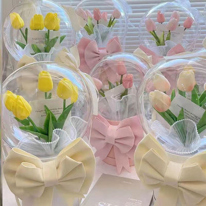 DIY Tulip Bubble LED Flower Bouquet MK18585 MK Kawaii Store