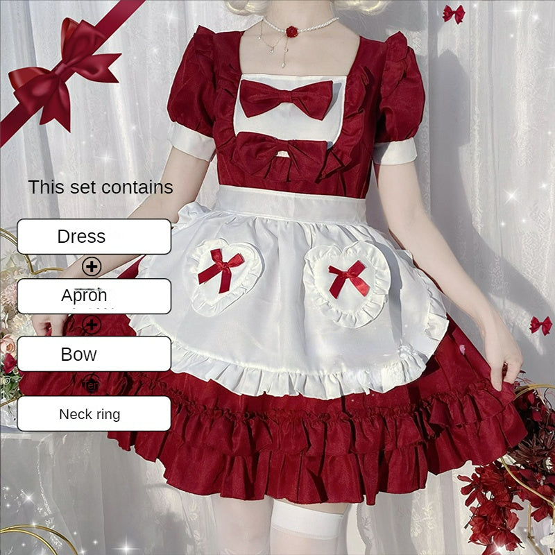 2 Colors Sweet Bows Maid Dress ON645 MK Kawaii Store