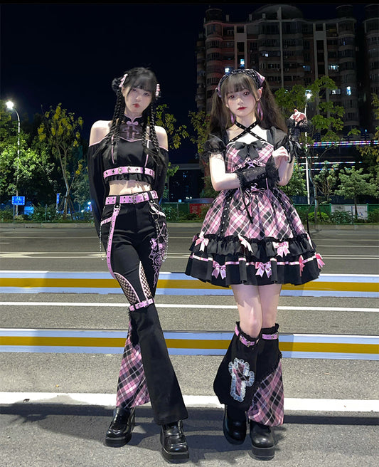 Kawaii Harajuku Black Pink Outfits ON812 ONI