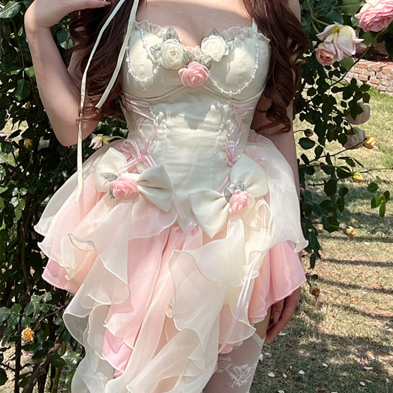 Sweet and Sexy Mature Pastel Princess Lolita Dress ON833 KawaiiMoriStore