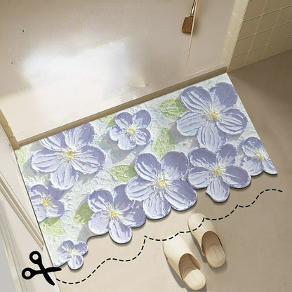 Diatom mud oil painting foot mat bathroom mat MK18671 MK Kawaii Store