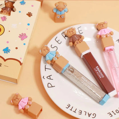 Cute Bear Transparent Lip Oil Set MK18696 MK Kawaii Store