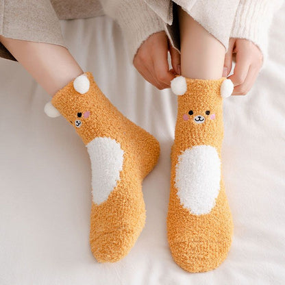 Forest Friend Animal Winter Socks MK18752 Susan