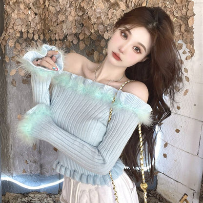 Fluffy Princess Sweater Top Susan